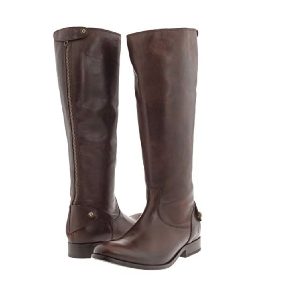 FRYE MELISSA BUTTON BACK ZIP BOOTS
